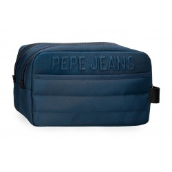 Borseta barbati Pepe Jeans Ancor, 2 compartimente, adaptabila, bleumarin, 10.5x18x2 cm
