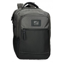 Rucsac barbati, Pepe Jeans Stratford, 2 compartimente, buzunare laptop/tableta, adaptabil, gri, 31x44x15 cm