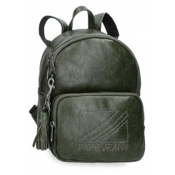 Rucsac casual dama, Pepe Jeans Donna, verde masliniu, 20x25.5x10 cm