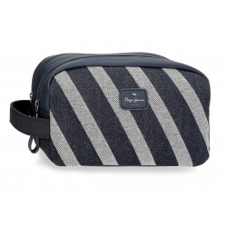 Borseta mana dama, Pepe Jeans Celine, 2 compartimente, adaptabila, denim, 26x16x12 cm