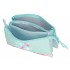 Penar fete, Movom I love sea life, 3 compartimente, albastru turcoaz, 12x22x5 cm
