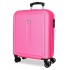 Troler cabina, Roll Road Camboya, ABS, roz deschis, 40x55x20 cm
