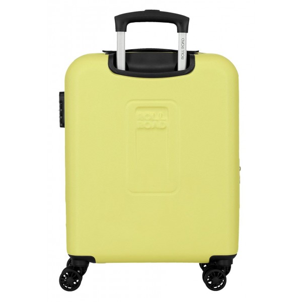 Troler cabina, Roll Road Camboya, ABS, galben, 40x55x20 cm