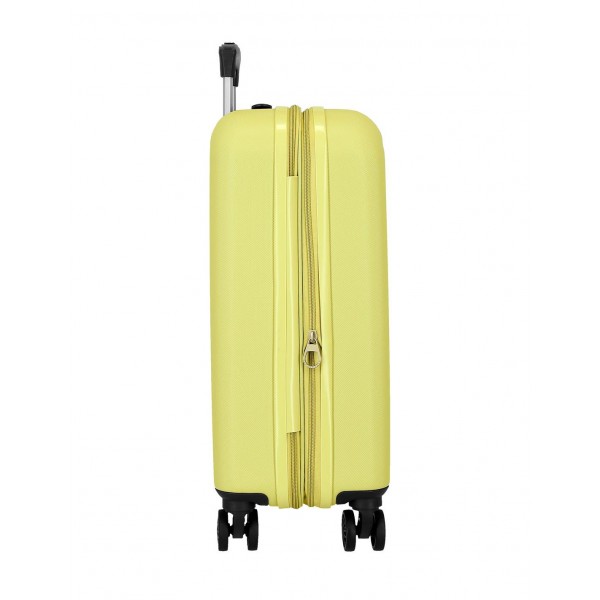 Troler cabina, Roll Road Camboya, ABS, galben, 40x55x20 cm