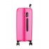 Troler mediu, Roll Road Camboya, ABS, expandabil, roz deschis, 48x68x27 cm