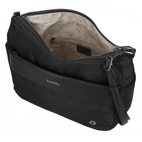 Geanta dama umar, El Potro Luna, neagra, 32x25x11 cm