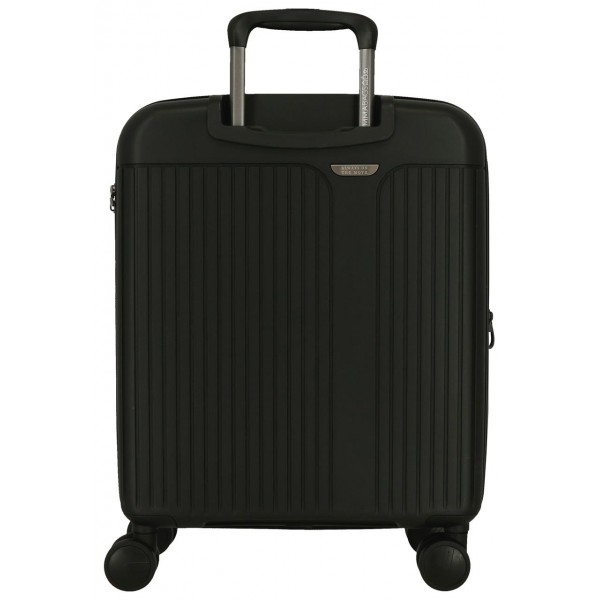 Troler cabina, Movom New Trendy, polipropilena, expandabil, TSA, negru, 40x55x20 cm