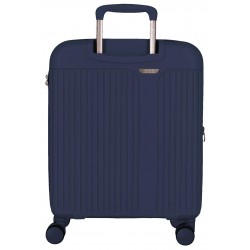 Troler cabina, Movom New Trendy, polipropilena, expandabil, TSA, bleumarin, 40x55x20 cm