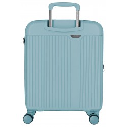 Troler cabina, Movom New Trendy, polipropilena, expandabil, TSA, albastru turcoaz, 40x55x20 cm