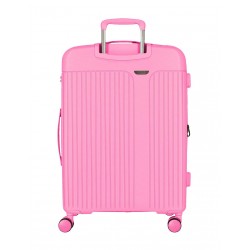 Troler mare, Movom New Trendy, polipropilena, expandabil, TSA, fucsia, 53x78x31 cm