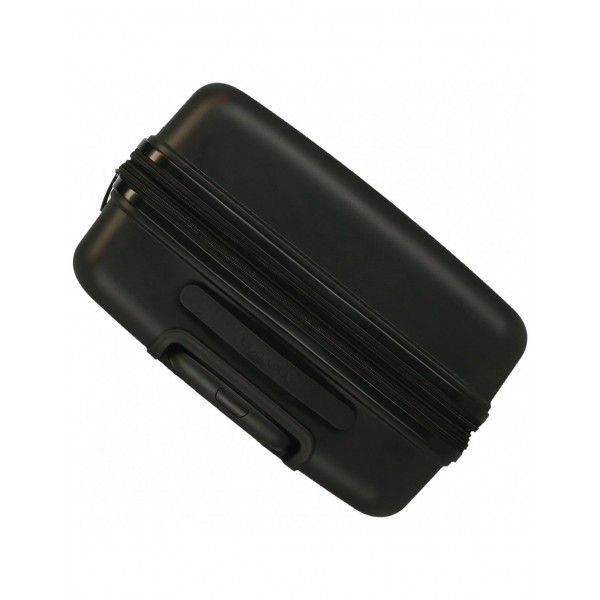 Troler mediu, Movom New Trendy, polipropilena, expandabil, TSA, negru, 48x68x27 cm