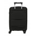 Troler mare, Roll Road Universe, polipropilena, expandabil, TSA, negru, 50x75x29 cm