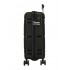 Troler mare, Roll Road Universe, polipropilena, expandabil, TSA, negru, 50x75x29 cm