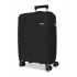 Troler mare, Roll Road Universe, polipropilena, expandabil, TSA, negru, 50x75x29 cm