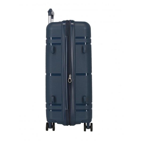 Troler mare, Roll Road Universe, polipropilena, expandabil, TSA, bleumarin, 50x75x29 cm