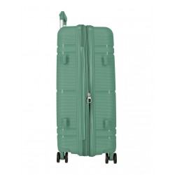 Troler mare, Roll Road Universe, polipropilena, expandabil, TSA, verde, 50x75x29 cm