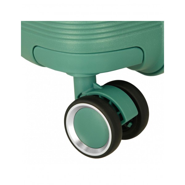 Troler mare, Roll Road Universe, polipropilena, expandabil, TSA, verde, 50x75x29 cm
