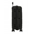 Troler mediu, Roll Road Universe, polipropilena, expandabil, TSA, negru, 45x65x26 cm