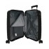 Troler mediu, Roll Road Universe, polipropilena, expandabil, TSA, negru, 45x65x26 cm