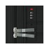 Troler mediu, Roll Road Universe, polipropilena, expandabil, TSA, negru, 45x65x26 cm
