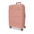 Troler mediu, Roll Road Universe, polipropilena, expandabil, TSA, nude, 45x65x26 cm