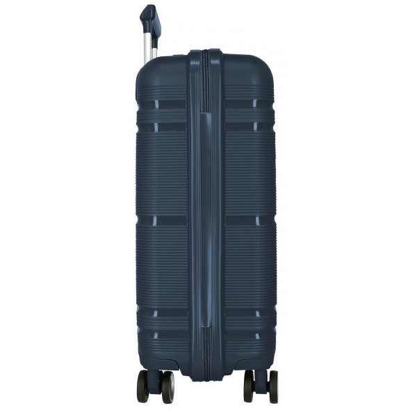 Troler cabina, Roll Road Universe, polipropilena, TSA, bleumarin, 39x55x21 cm