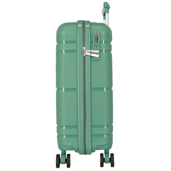 Troler cabina, Roll Road Universe, polipropilena, TSA, verde, 39x55x21 cm