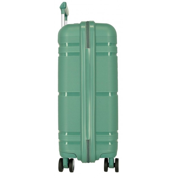 Troler cabina, Roll Road Universe, polipropilena, TSA, verde, 39x55x21 cm