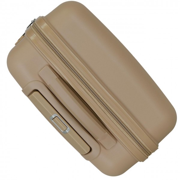Troler cabina, Roll Road Universe, polipropilena, TSA, bej, 39x55x21 cm