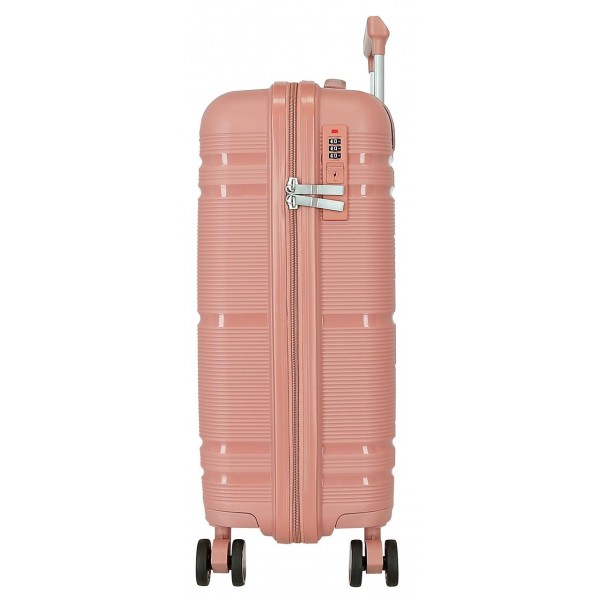 Troler cabina, Roll Road Universe, polipropilena, TSA, nude, 39x55x21 cm