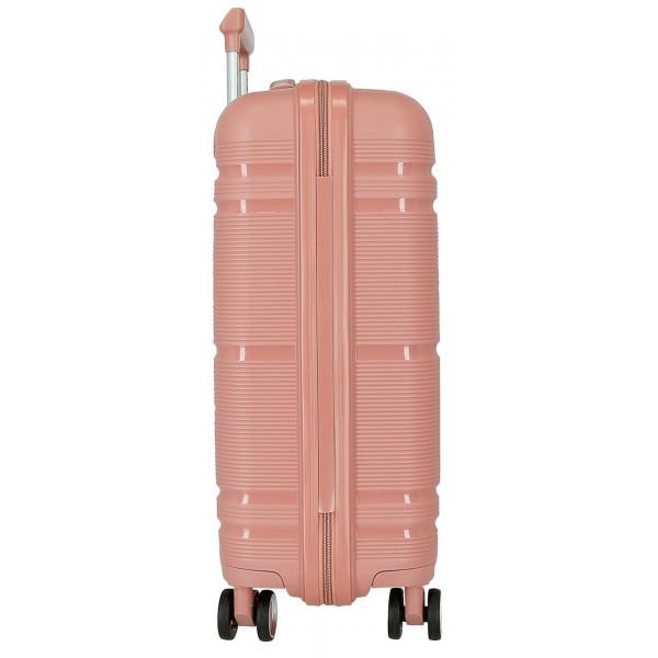 Troler cabina, Roll Road Universe, polipropilena, TSA, nude, 39x55x21 cm
