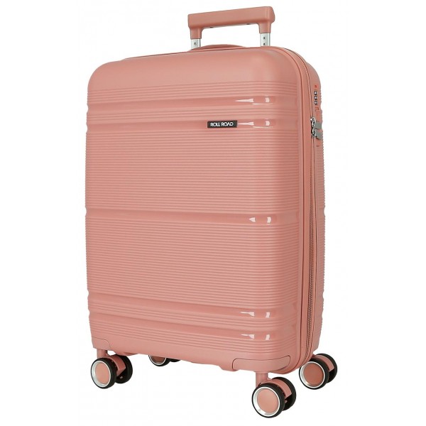 Troler cabina, Roll Road Universe, polipropilena, TSA, nude, 39x55x21 cm