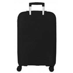 Troler cabina, Roll Road Orbit, polipropilena, TSA, negru, 37x54x20 cm