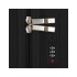 Troler mediu, Roll Road Orbit, polipropilena, TSA, negru, 43x64x24 cm