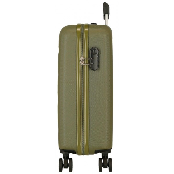 Troler cabina, Roll Road Flex, ABS, kaki, 38x55x20 cm