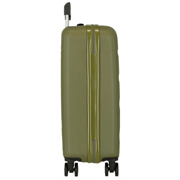 Troler cabina, Roll Road Flex, ABS, kaki, 38x55x20 cm