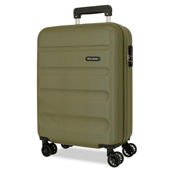 Troler cabina, Roll Road Flex, ABS, kaki, 38x55x20 cm