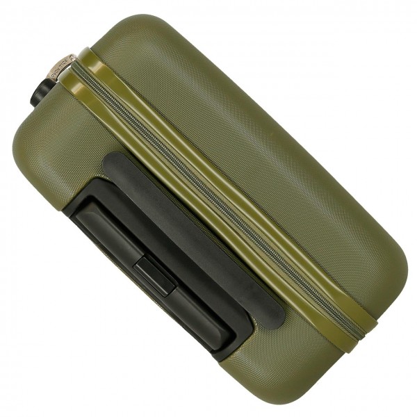 Troler cabina, Roll Road Flex, ABS, kaki, 38x55x20 cm