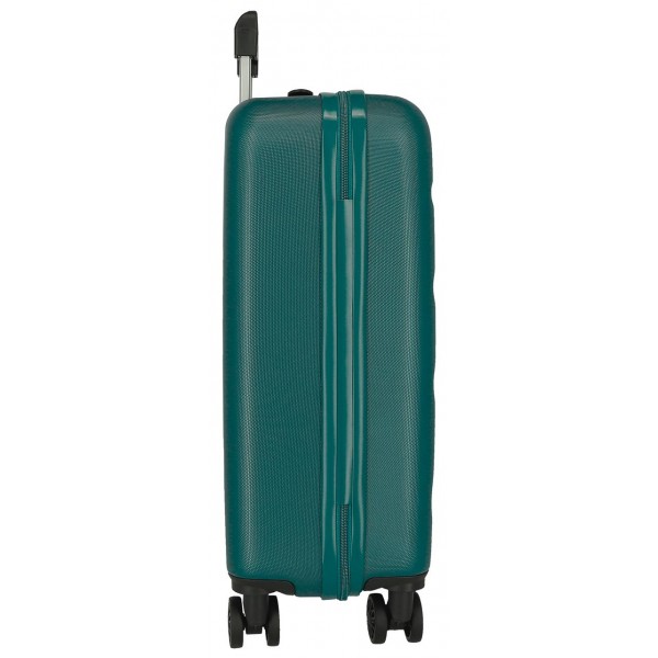 Troler cabina, Roll Road Flex, ABS, verde, 38x55x20 cm
