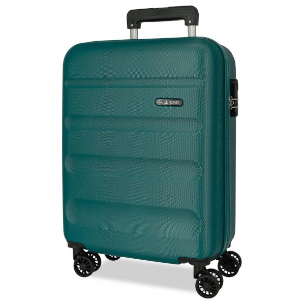 Troler cabina, Roll Road Flex, ABS, verde, 38x55x20 cm