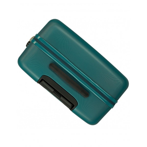 Troler mediu, Roll Road Flex, ABS, verde, 46x65x23 cm