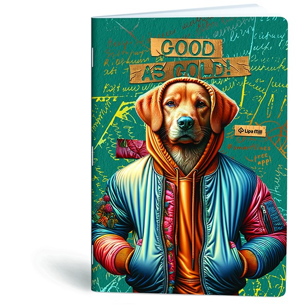 Caiet A4, 40 file, Lipa Mill Fashion Animals, matematica