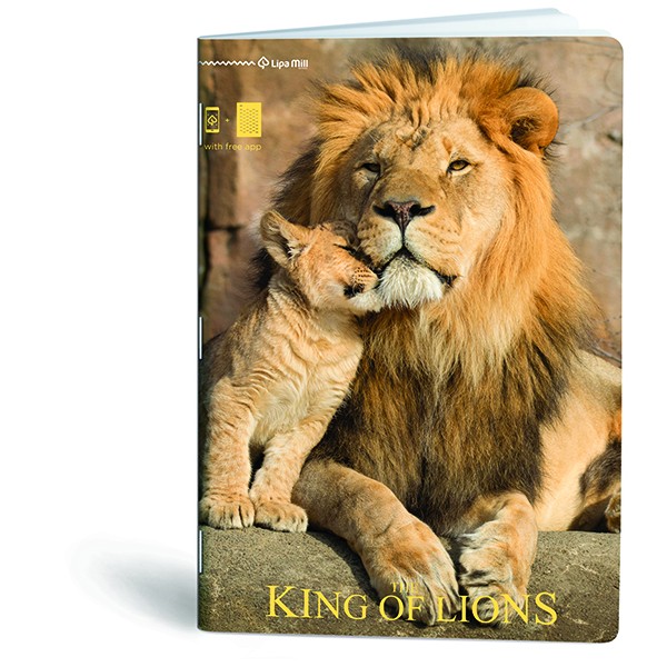 Caiet A4, 40 file, Lipa Mill Lion King, dictando
