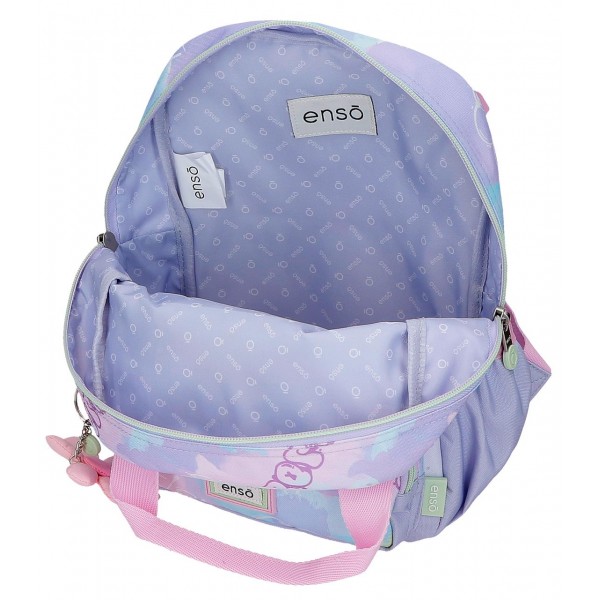 Rucsac fete gradinita, Enso New Vibes, violet, 28x23x10 cm