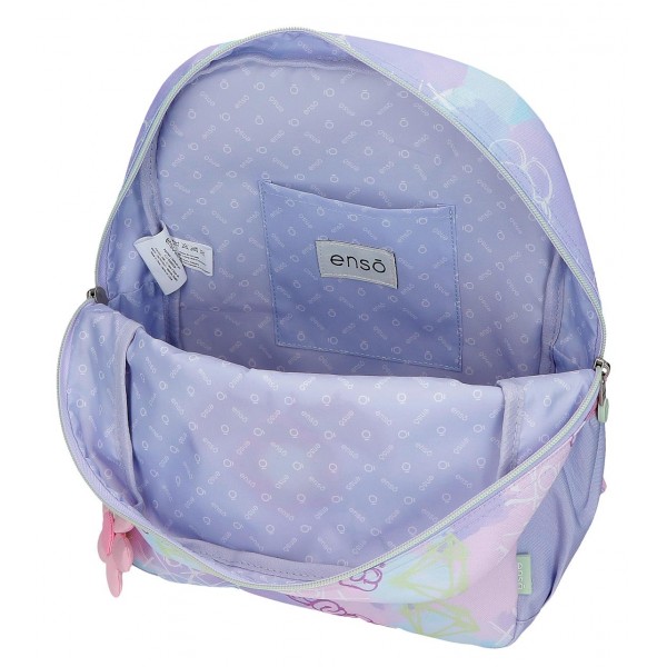 Rucsac fete clasa 0, Enso New Vibes, violet, 33x27x11 cm