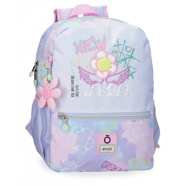 Rucsac fete clasa 0, Enso New Vibes, violet, 33x27x11 cm