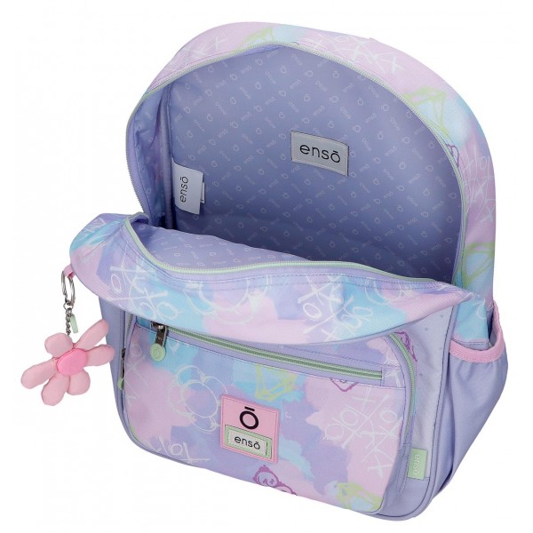Rucsac scoala fete, Enso New Vibes, violet, 38x30x12 cm