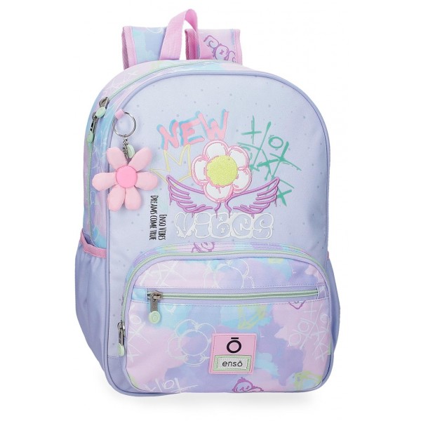 Rucsac scoala fete, Enso New Vibes, violet, 38x30x12 cm
