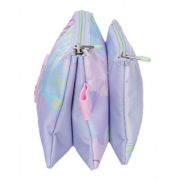 Penar fete, Enso New Vibes, 3 compartimente, violet, 12x22x5 cm