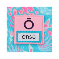 Rucsac troler fete, Enso Jungle Mood, 2 compartimente, 2 roti duble, multicolor, 44x33x21 cm